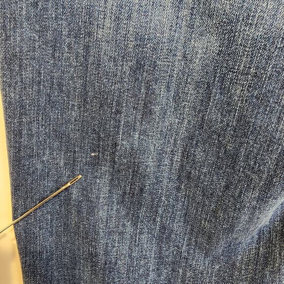 Levis Bold Curve Low Rise Bootcut Jeans Size 29" Blue Distressed Cowgirl Y2K - Picture 10 of 13